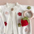 Cotton Crochet Rattle Teether Strawberry  The Blueberry Hill