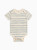 Organic Baby Afton Bodysuit - Wave Stripe / Rain | Colored Organics