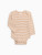 Organic River Bodysuit - Long Sleeve - Ginger Stripe | Colored Organics