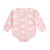Coquette Ghost Halloween Long Sleeve Romper - Pink