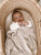 Luna and Luca beige pointelle blanket