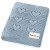 100% Cotton Luxury Knit Heart Swaddle Baby Blanket - Baby Blue | Bleu La La