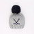Hockey Ice Grey Beanie Hat for Baby & Kids | Huggalugs