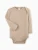 Wrap your little one in the purest comfort with the Organic Long Sleeve Baby Bodysuit in Clay by Colored Organics.