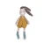 With its whiskered face and big, super soft ears, this adorable rabbit wearing ochre dungarees is crying out to be cuddled!