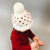 Sawyer Tiny Hearts Beanie | Cream with Red | The Blueberry Hill