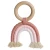 Macrame Rainbow - Pink + White