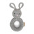 Bunny Ring Hand Crocheted Rattle | Cheengoo