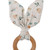 Crinkle Bunny Ears Teether | Clementine | Chewable Charm