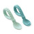 Sweetie Spoons Silicone Baby Fork + Spoon Set | Mint
