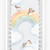 Rainbow and Birds Standard Size Crib Sheet | Rookie Humans