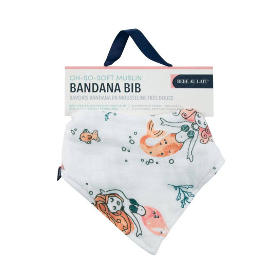 Mermaid Luxury Muslin Bandana Bib | Bebe au Lait