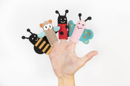 The Flutterers Finger Puppets (Set of 4) | Cuddoll