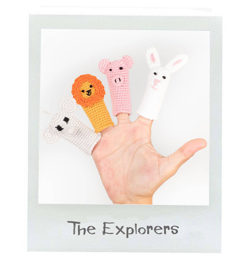 The Explorers Finger Puppets (Set of 4) | Cuddoll