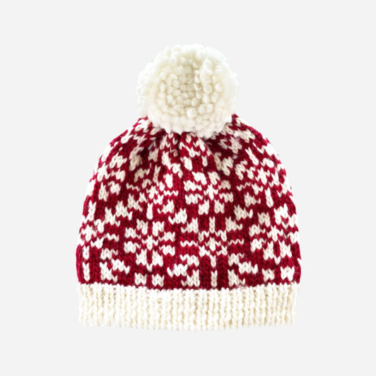 Snowflake Hat | Red | The Blueberry Hill