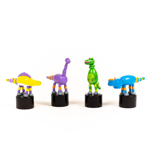 Dino Push Puppets | Set of 4 | Jack Rabbit Creations