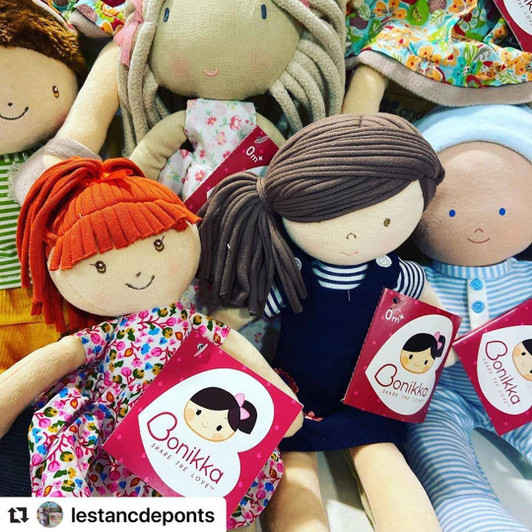 Emmy Lu - Orange Hair in Pink Print Dress