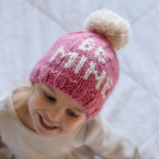 Be Mine Valentine's Day Hand Knit Hat | Huggalugs