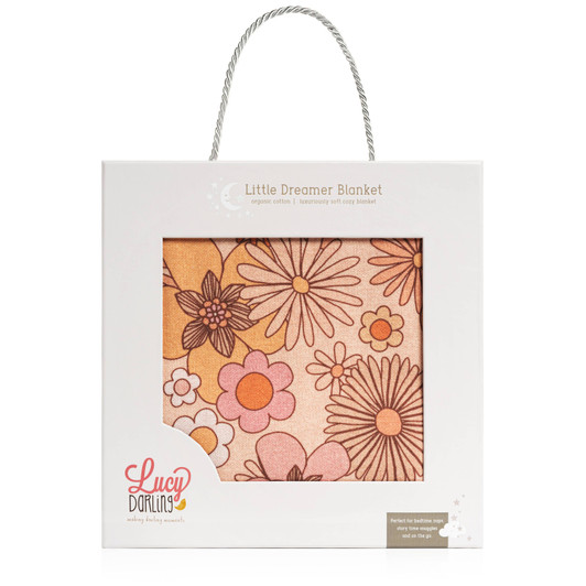 Little Dreamer Organic Baby Blanket | Flower Child | Lucy Darling
