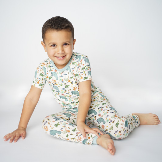 Manatee Bamboo Pajamas | Emerson and Friends