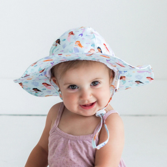Mermaid Sunhat UPF 50+ Baby & Toddler | Huggalugs