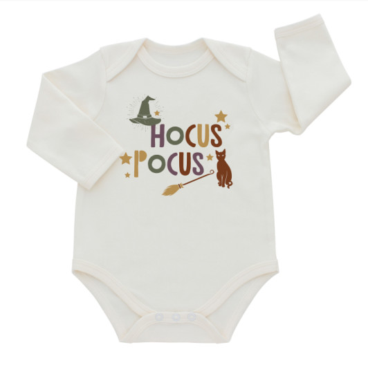  Hocus Pocus Halloween Long Sleeve Baby Onesie | Emerson and Friends