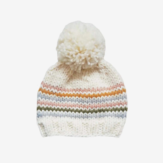 Rainbow Stripe Hat | Pastel | The Blueberry Hill