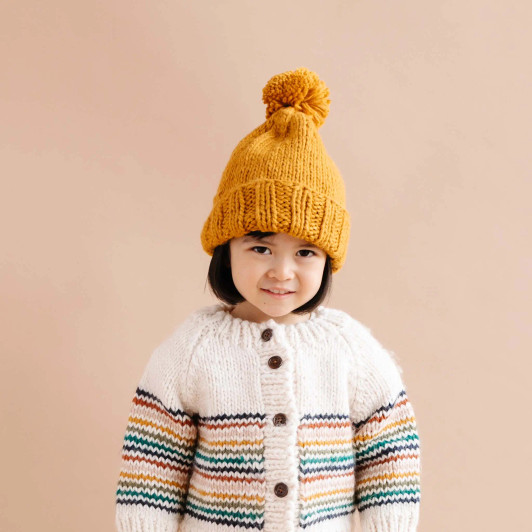 Classic Pom Hat | Mustard | The Blueberry Hill