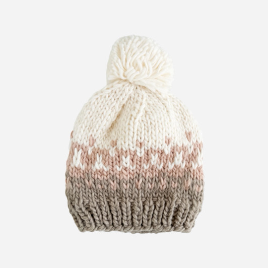 Nell Stripe Hat | Blush Flax | The Blueberry Hill