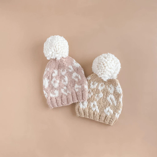 Cheetah Hat | Blush Cream | The Blueberry Hill