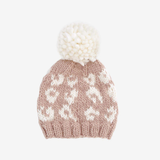 Cheetah Hat | Blush Cream | The Blueberry Hill