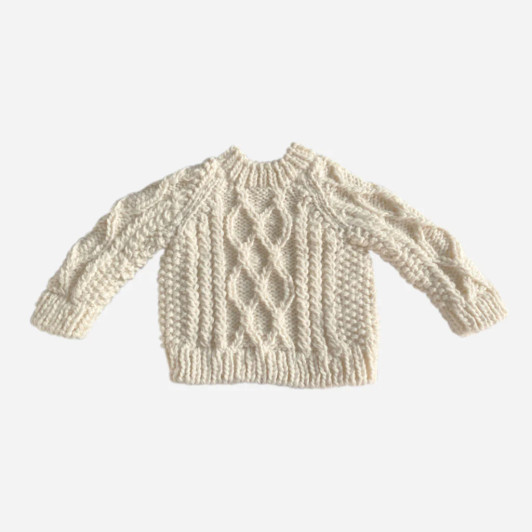  Fisherman Sweater | Cream | The Blueberry Hill
