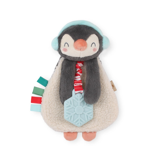 Holiday Itzy Lovey Plush and Teether Toy | North the Penguin | Itzy Ritzy