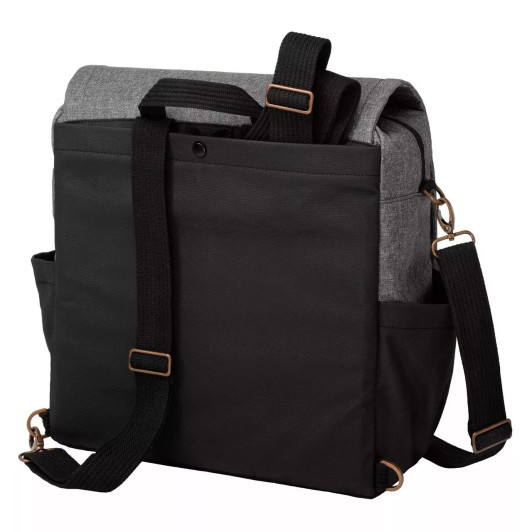 Boxy Backpack in Gray Black | Petunia Pickle Bottom