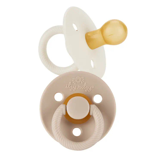 Itzy Soother Natural Rubber Pacifier |Coconut & Toast | Itzy Ritzy