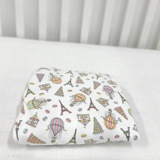 One Day in Paris Crib Sheets | Norani