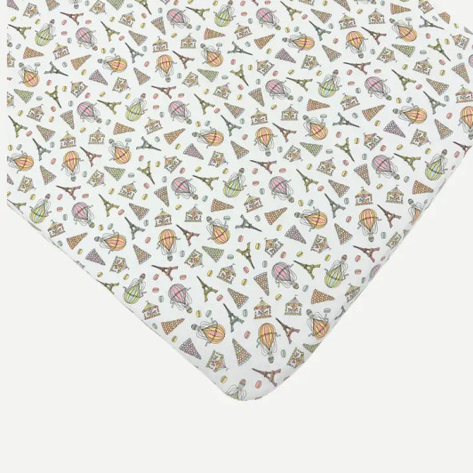 One Day in Paris Crib Sheets | Norani