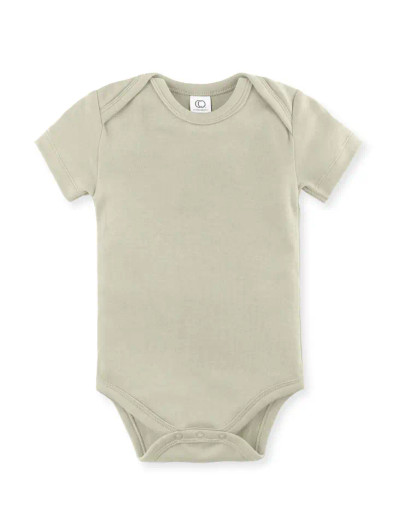 Short Sleeve Bodysuit | Sage | Colored Organics