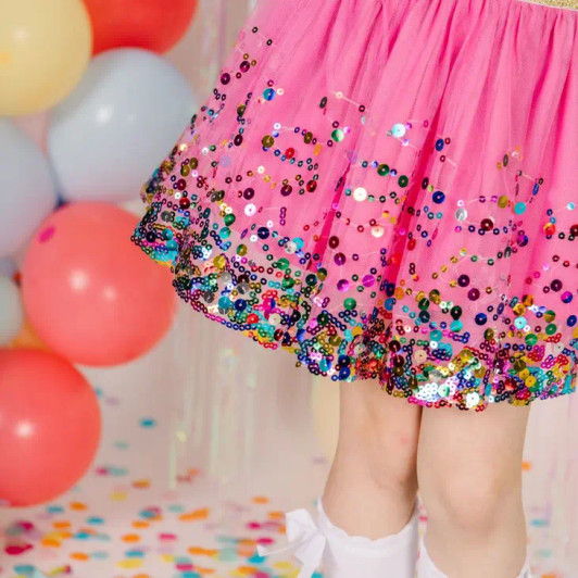 Raspberry Confetti Tutu | Sweet Wink