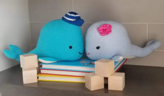 Whale with Flower | Melange Collection