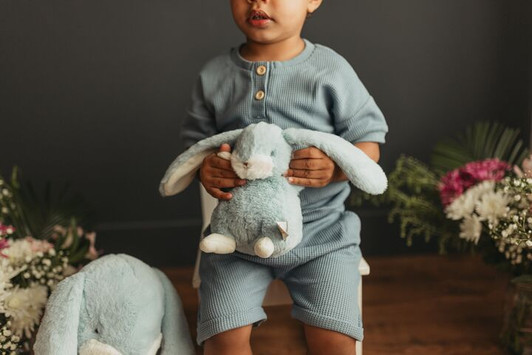 Tiny Nibble 8" Bunny | Maui Blue | Bunnies by the Bay