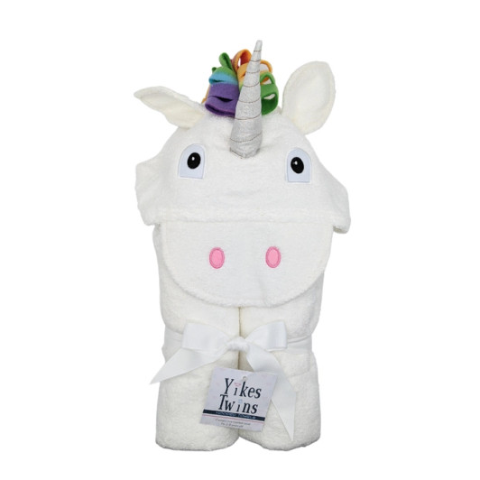Unicorn Hooded Towel | Yikes Twins