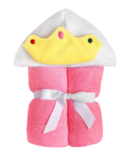 Pink Princess Hooded Towel | Yikes Twins