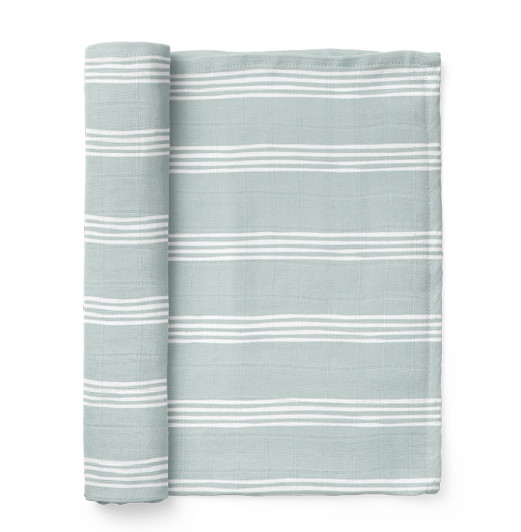  Stripe Ice Blue Swaddle | Mini Wander
