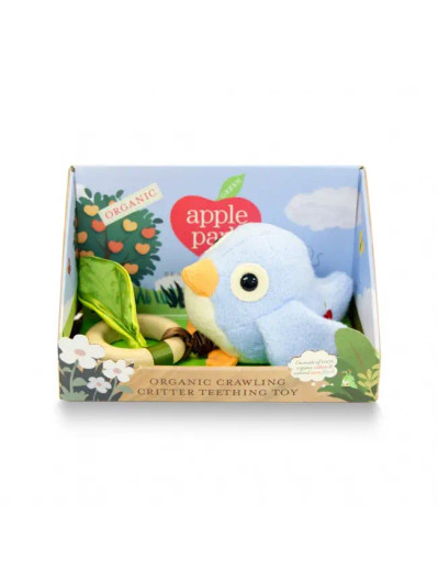 Crawling Critter Teething Toy | Blue Birdy | Apple Park