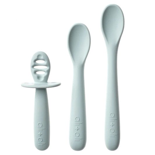 (3-pc) Multi Stage Spoon Set for Baby (Blue) 6m+