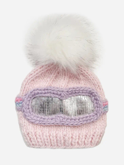  Ski Goggles Beanie | Baby Pink | The Blueberry Hill
