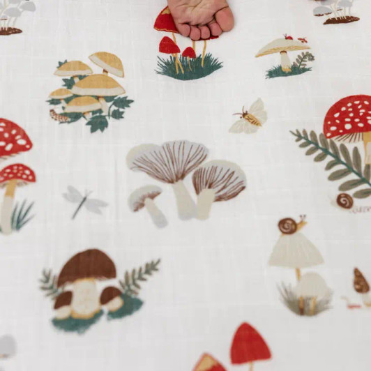 Mushroom Crib Sheet | Clementine Kids