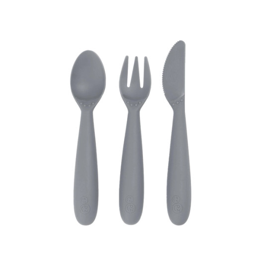 Happy Utensils | Gray | ezpz