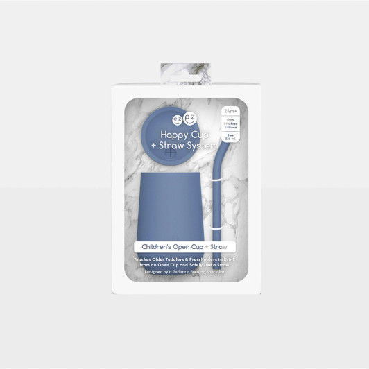 Happy Cup + Straw System | Indigo | ezpz